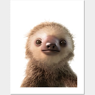 Baby Sloth Art For Nursery Room Posters and Art